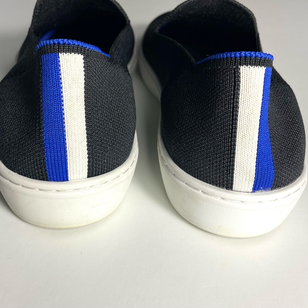 Rothy’s The Original Slip On Sneaker Solid Black Sz 8.5 - Picture 4 of 10